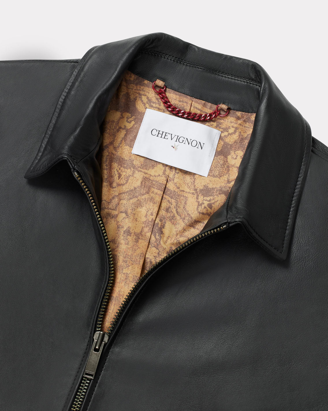 BLOUSON EN CUIR TROOPER NOIR - Image 6