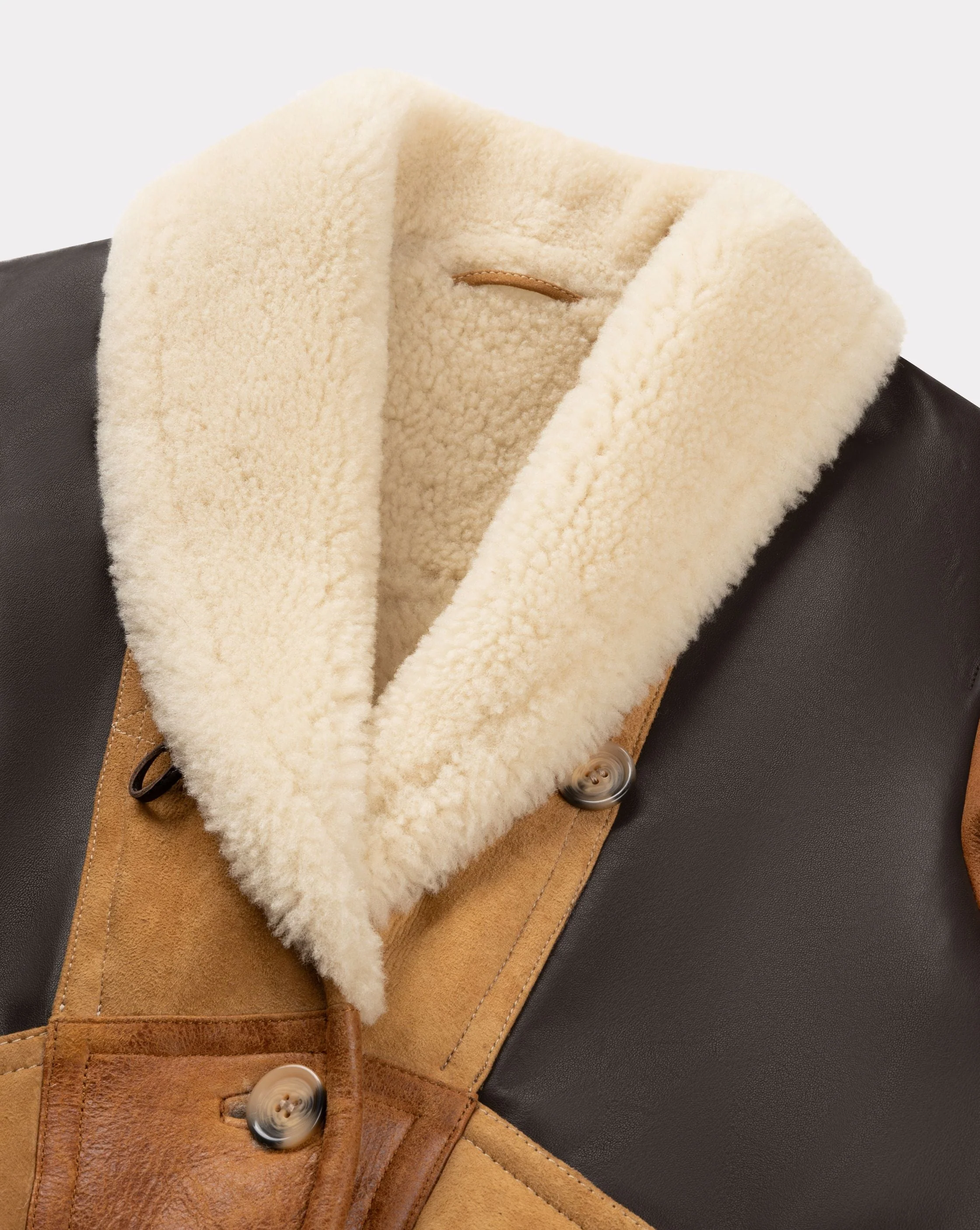 BLOUSON FEMME CAMERASHEARLING MARRON - Image 3
