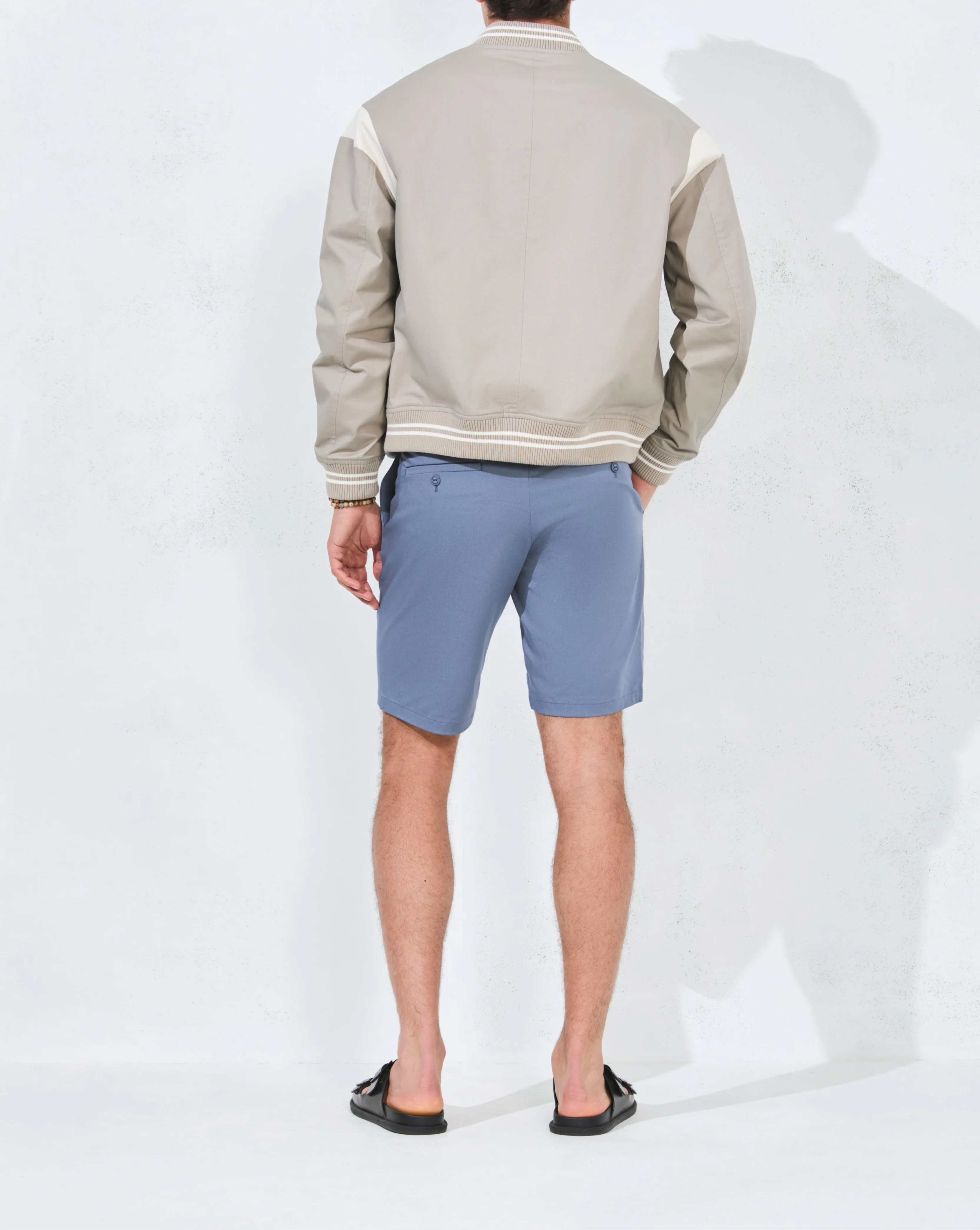 BLOUSON VARSITY GRIS - Image 4