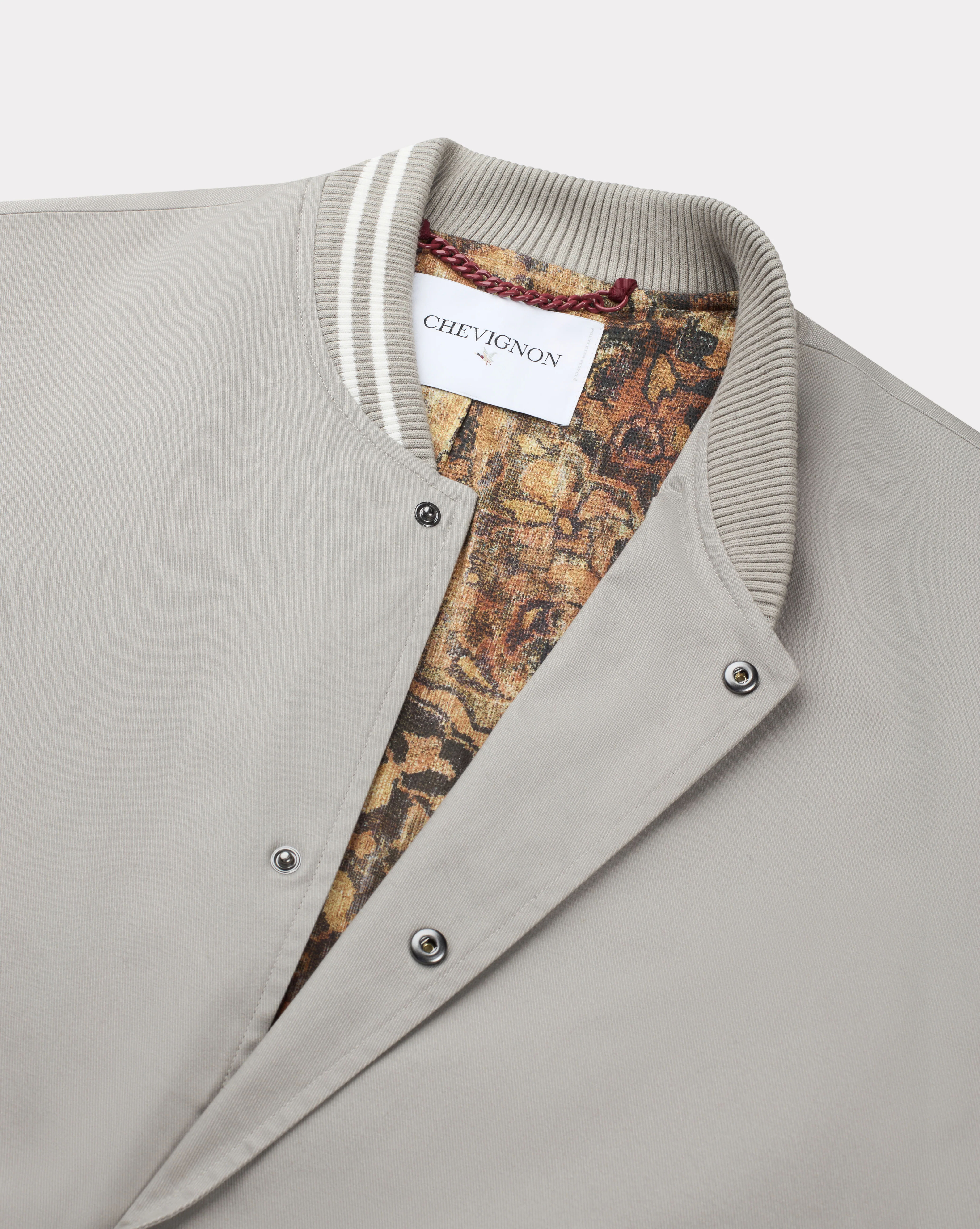 BLOUSON VARSITY GRIS - Image 5