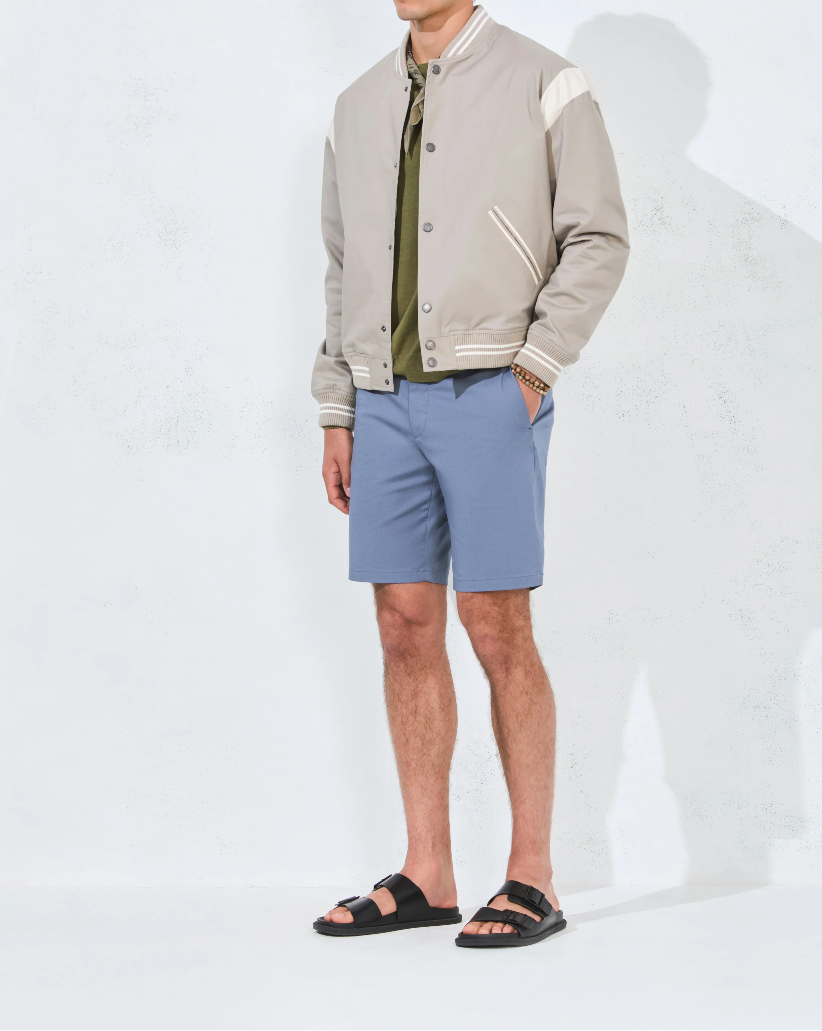 BLOUSON VARSITY GRIS - Image 6