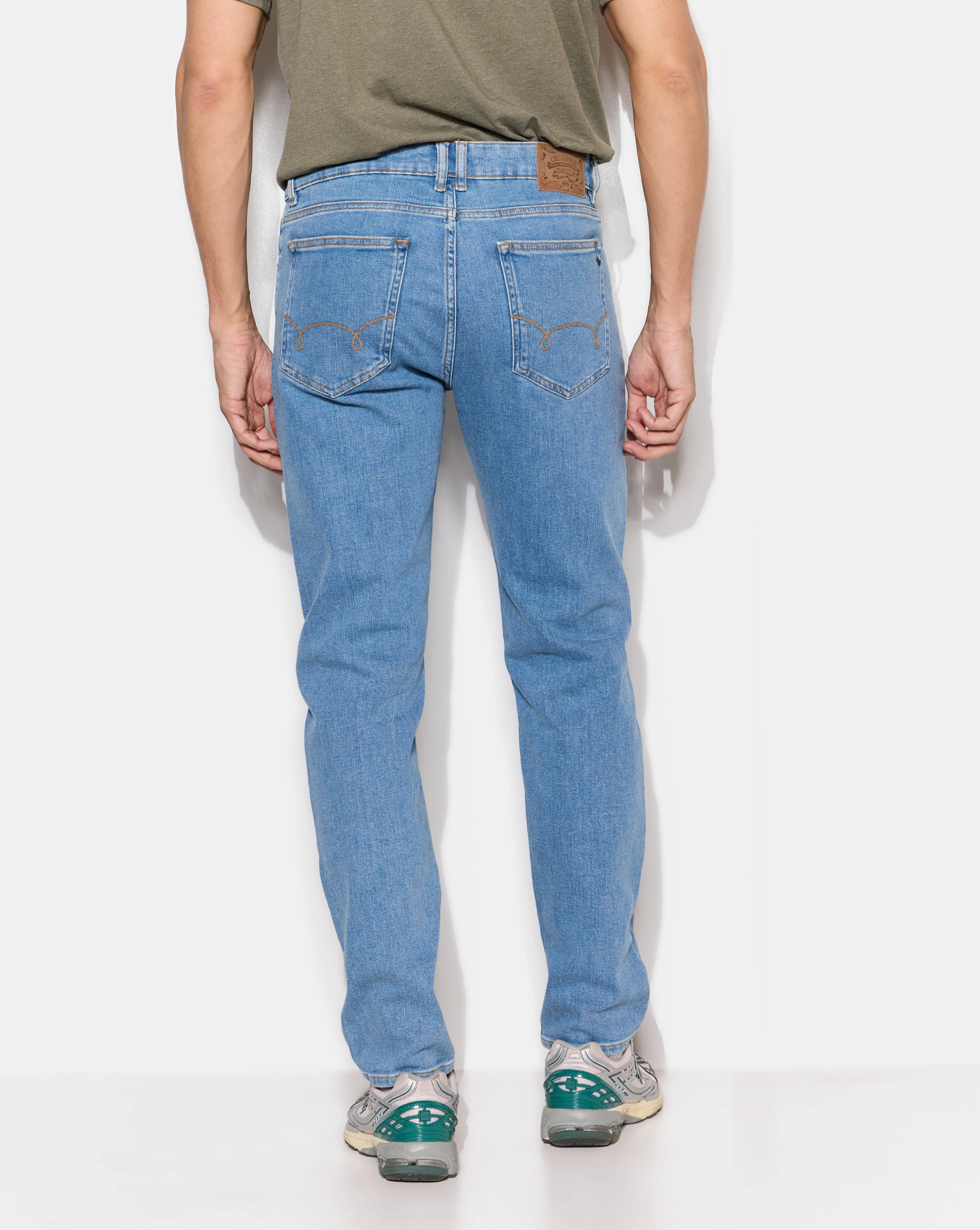 DENIM TAPERED BLEU CIEL - Image 4