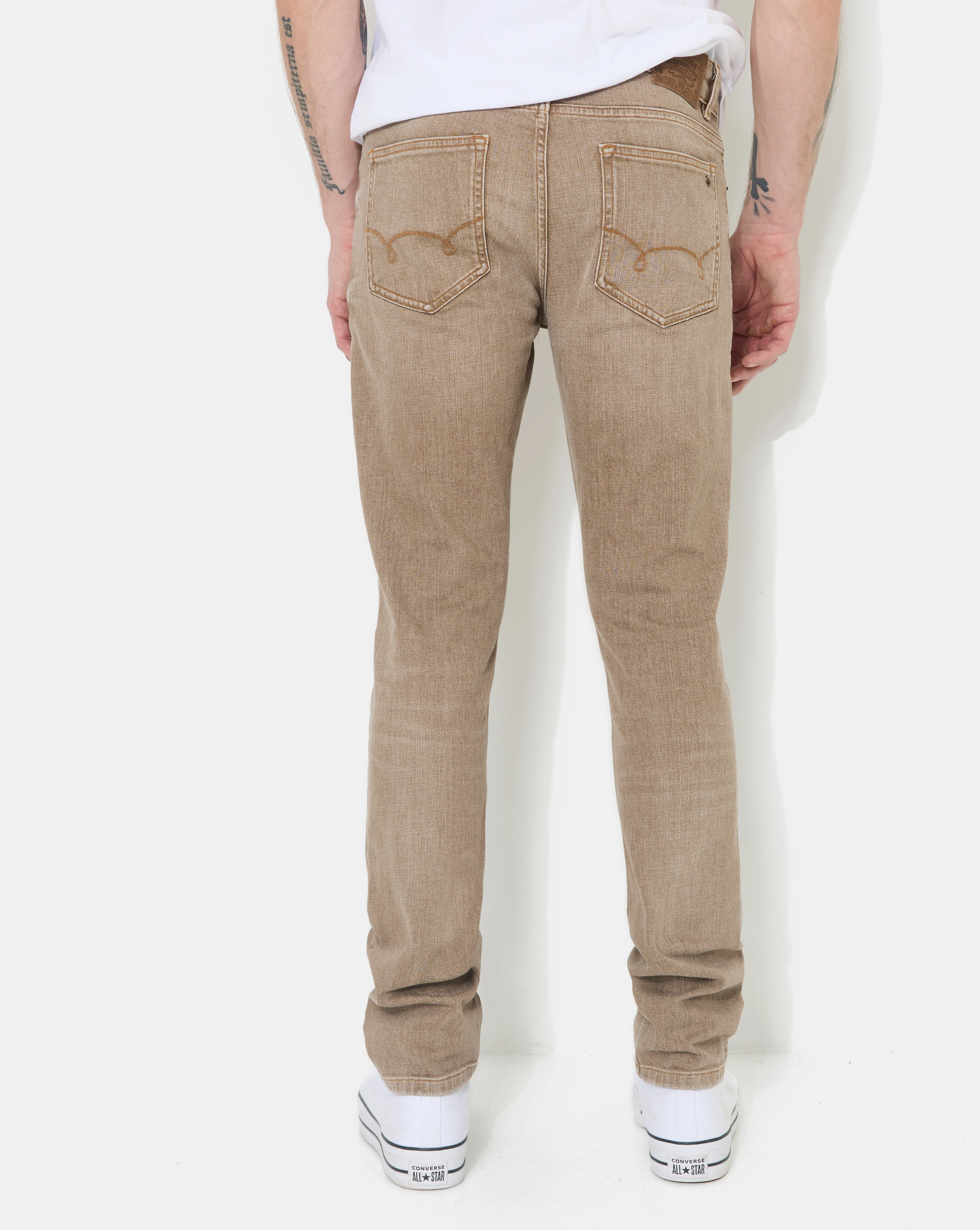 JEAN DENIM STRAIGHT BEIGE - Image 4
