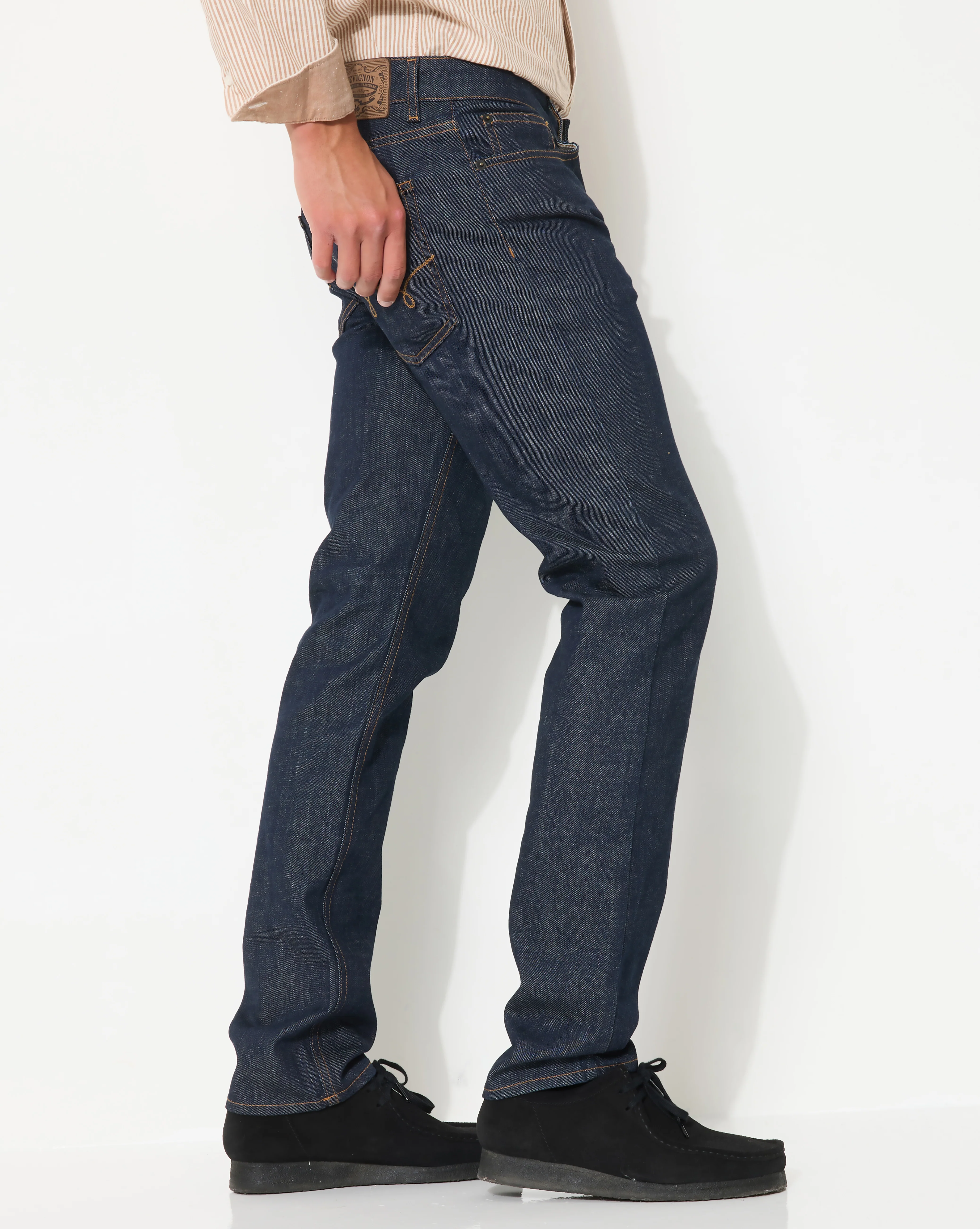 JEAN DENIM STRAIGHT BLEU MARINE - Image 5
