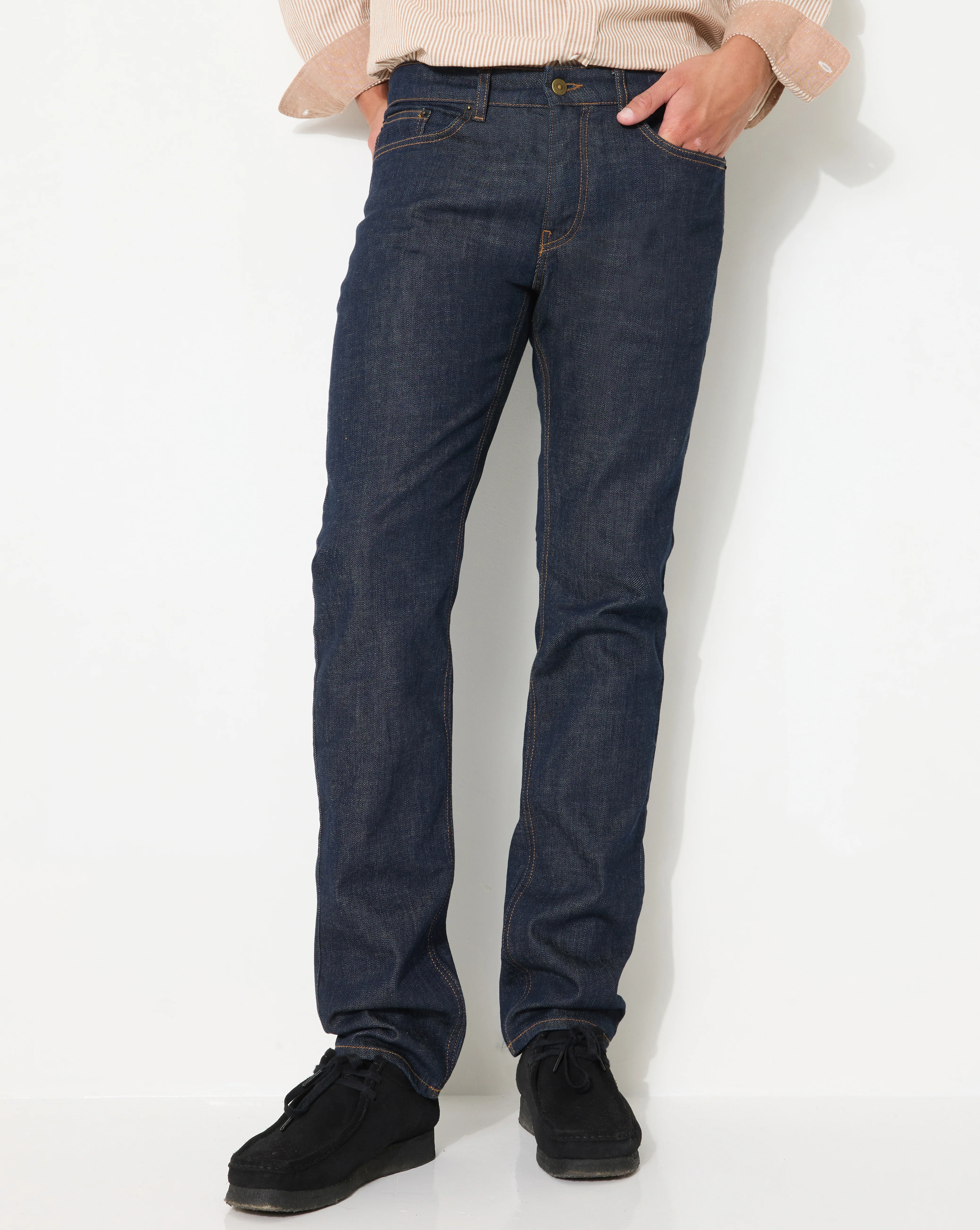 JEAN DENIM STRAIGHT BLEU MARINE - Image 7