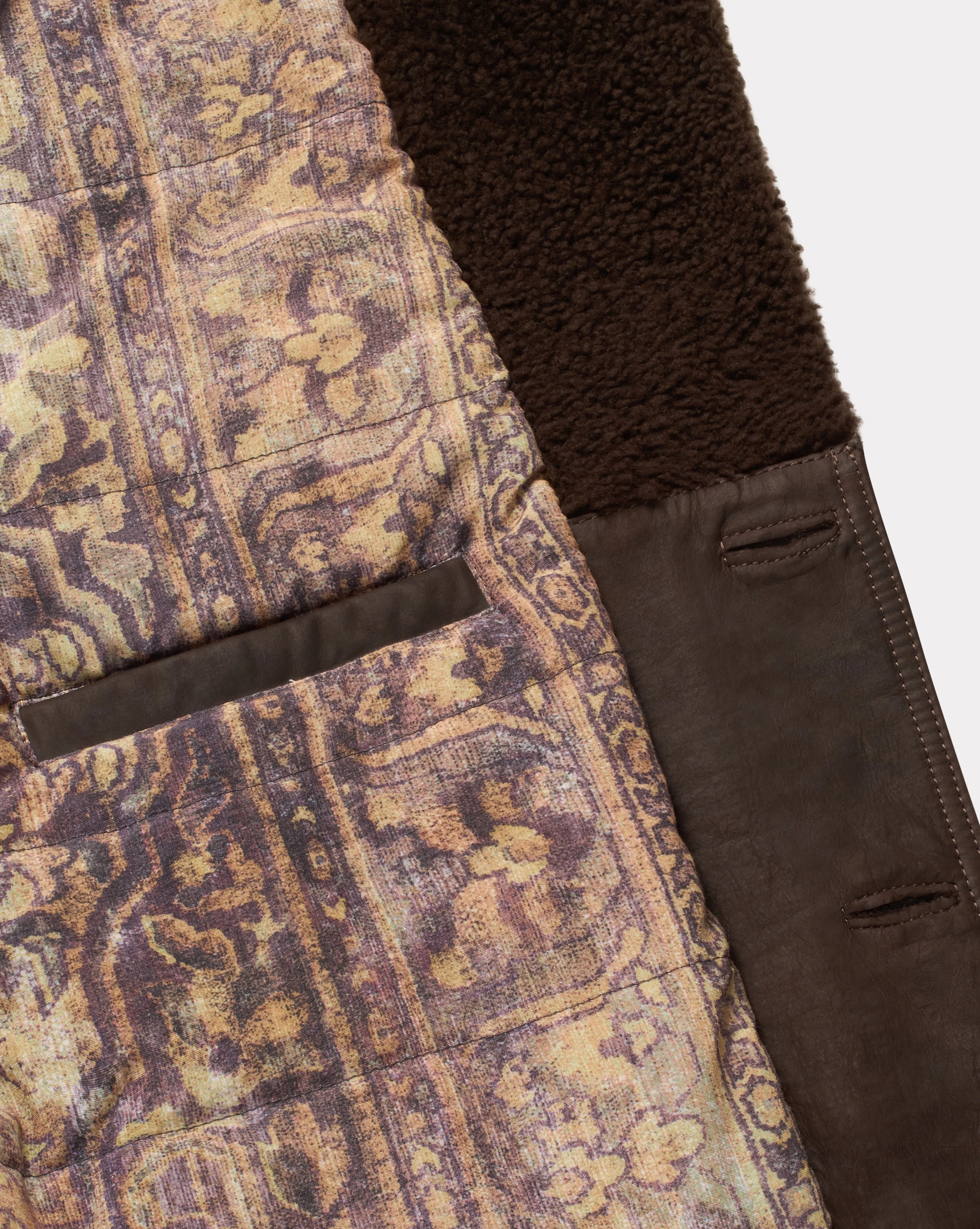 MANTEAU CUIR CAMERAMAN MARRON - Image 4
