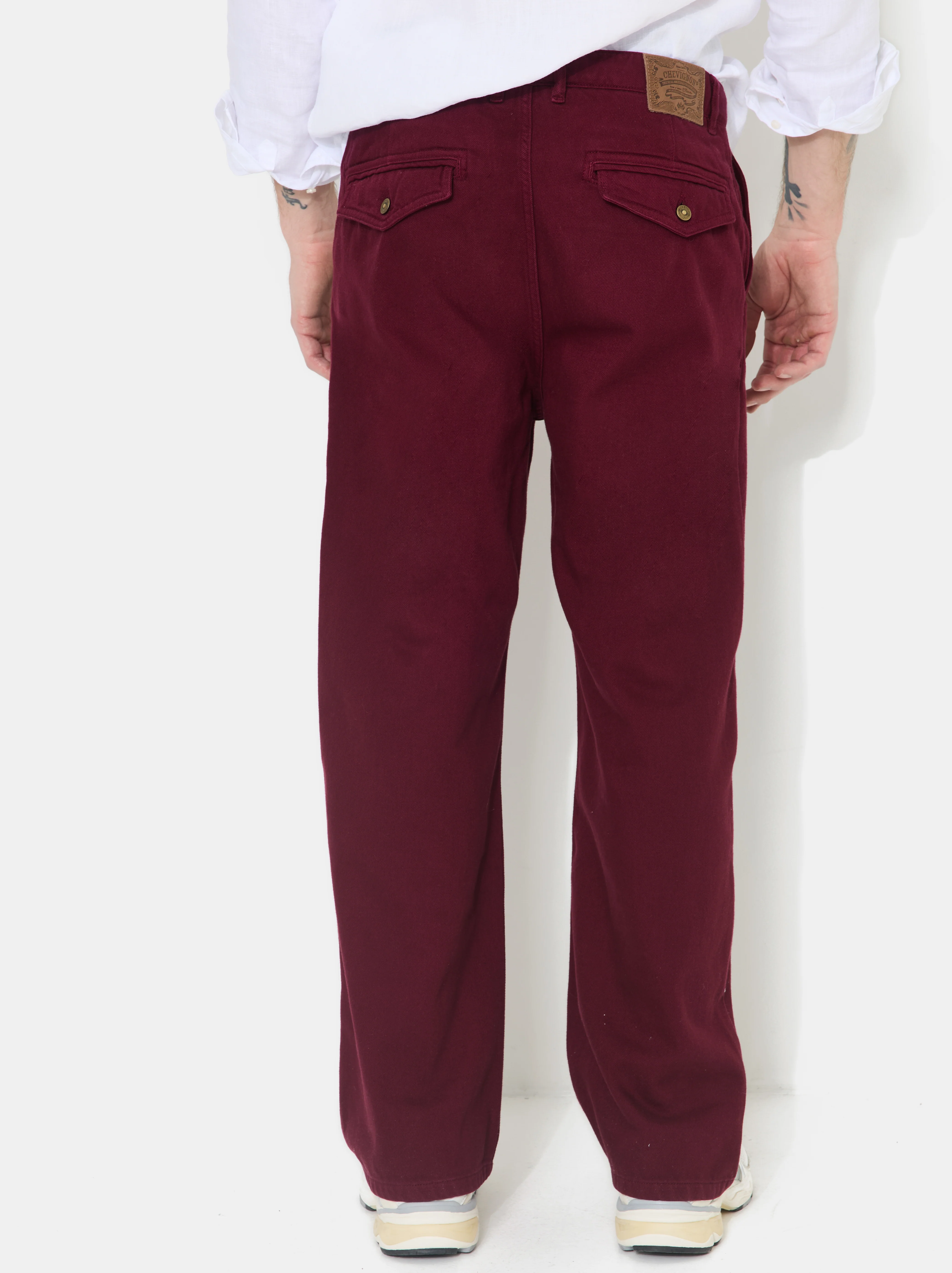 PANTALON DRAKE BURGUNDY - Image 4