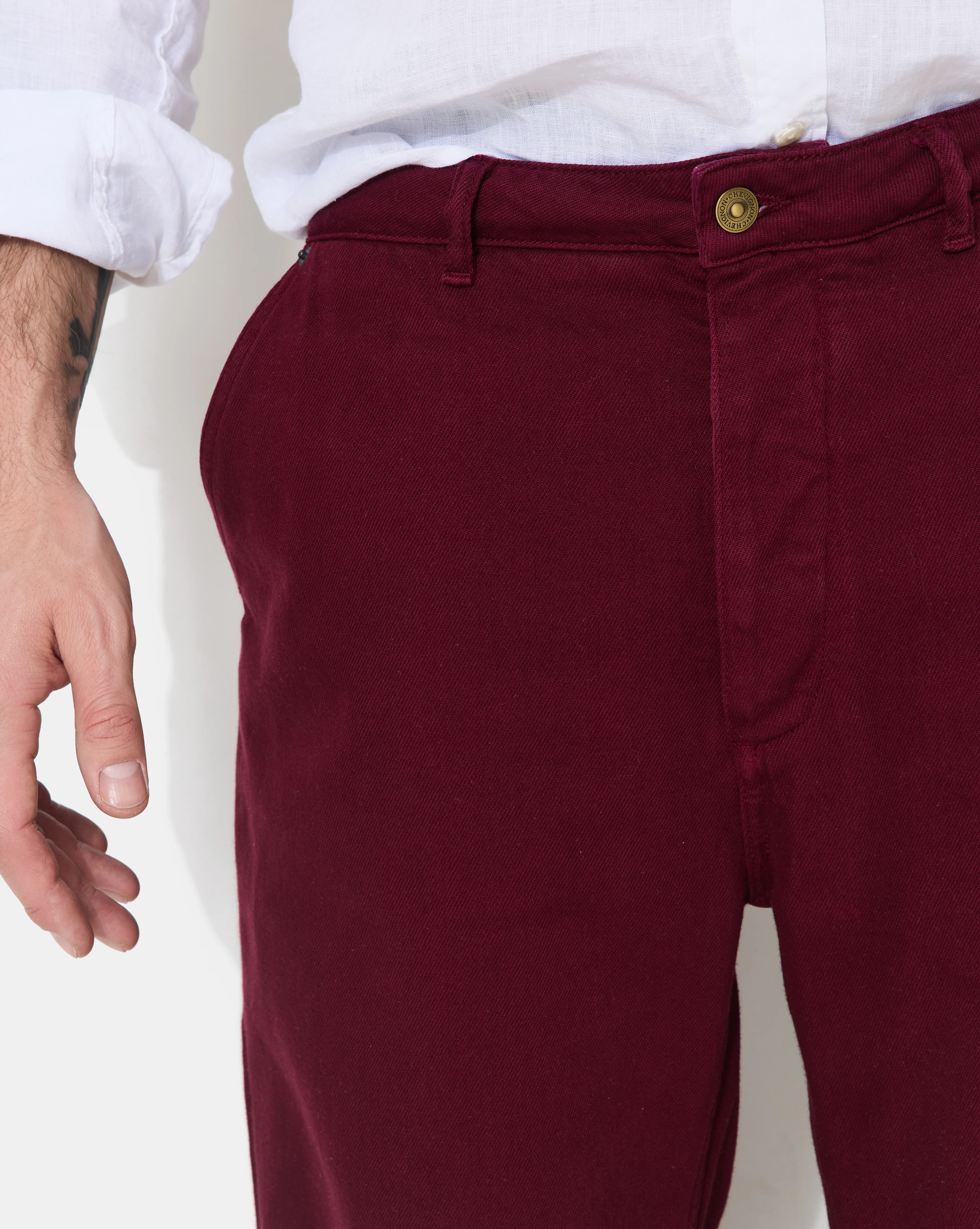 PANTALON DRAKE BURGUNDY - Image 7