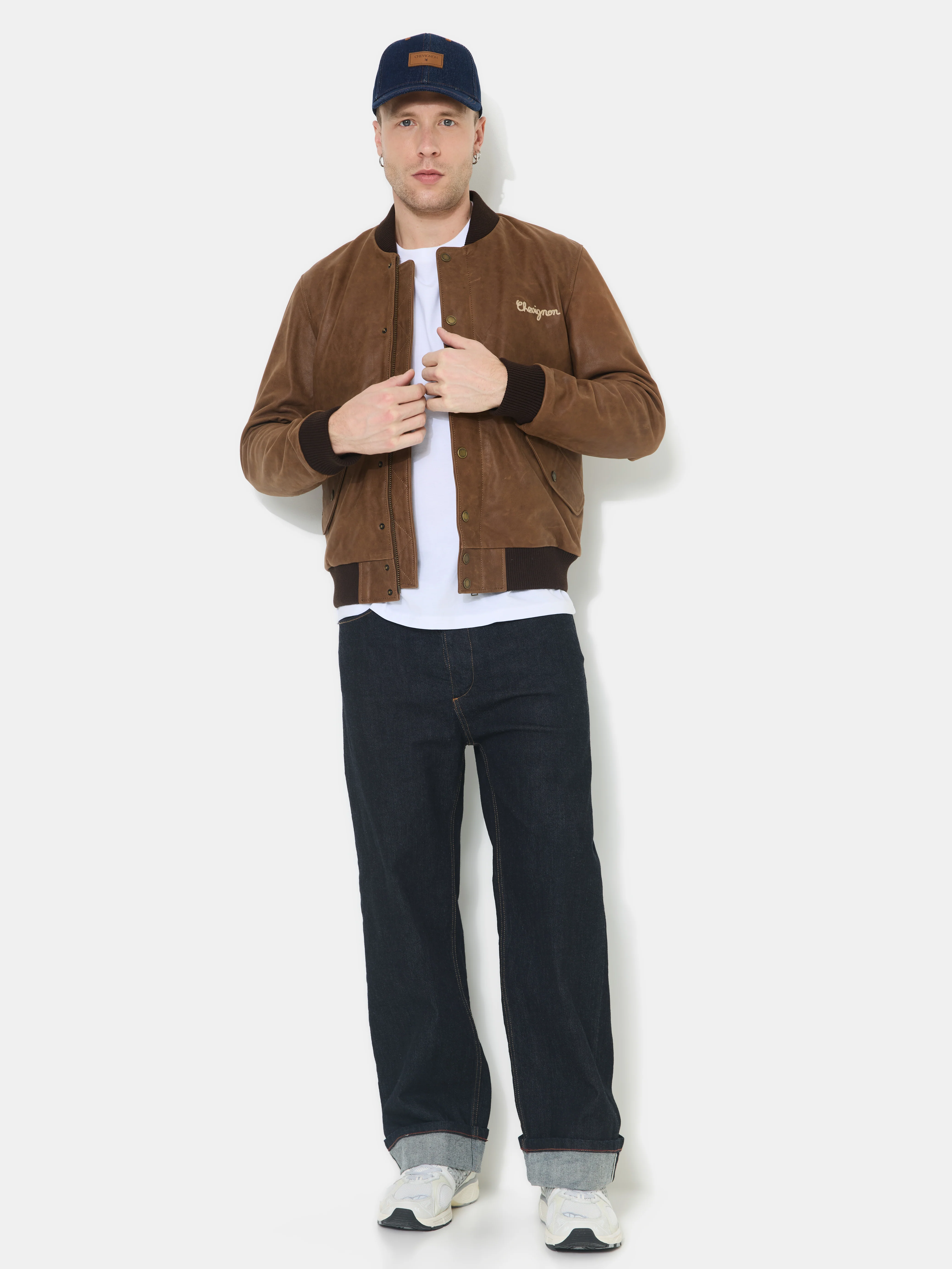 VESTE EN CUIR DALLAS MARRON - Image 8